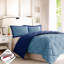 Édredon pour très grand lit avec taies décoratives réversibles et duvet matelassé diamant-131451683