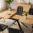 Costner 7 Piece Retangular Dining Set, Oak Finish Table And Upholstered Chairs-126696967-126696966