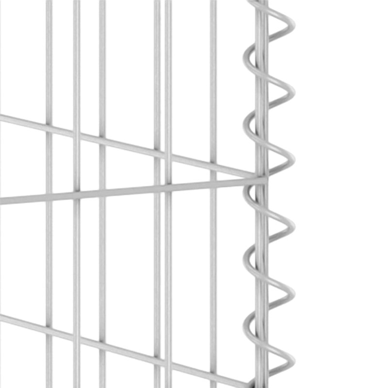 Panneau de clôture en métal argenté, H 43,3 po x l 70,9 po x P 39,4 po