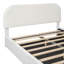 Lit plateforme tapissier Teddy avec système de rangement hydraulique, alliant confort, élégance et efficacité de l'espace-799671999