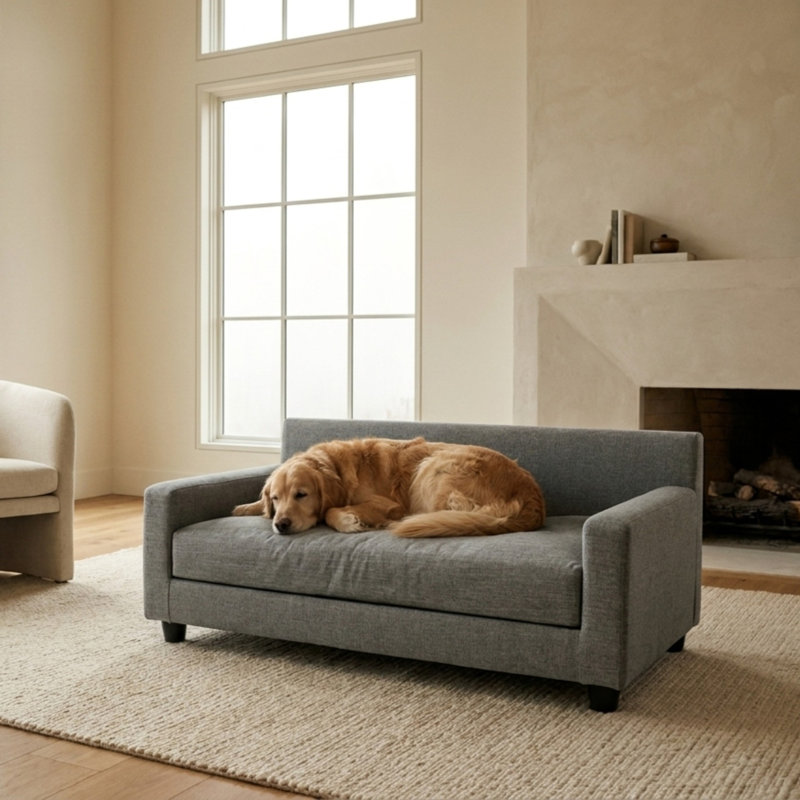 Canapé-lit pour chien Metro Collection, Grand (H 16 po x l 40 po x P 26 po), Métal