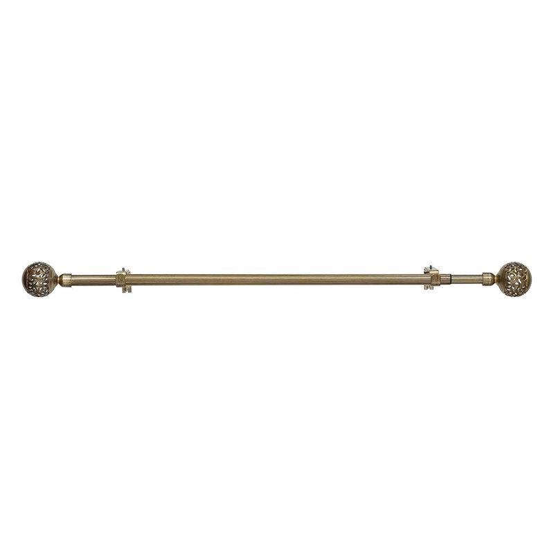 Tringle à rideaux simple métallique 1 po, 28" - 48"