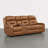 Olathe Genuine Leather Dual Motor Power Reclining Lay Flat Sofa With Power Headrest-841868812