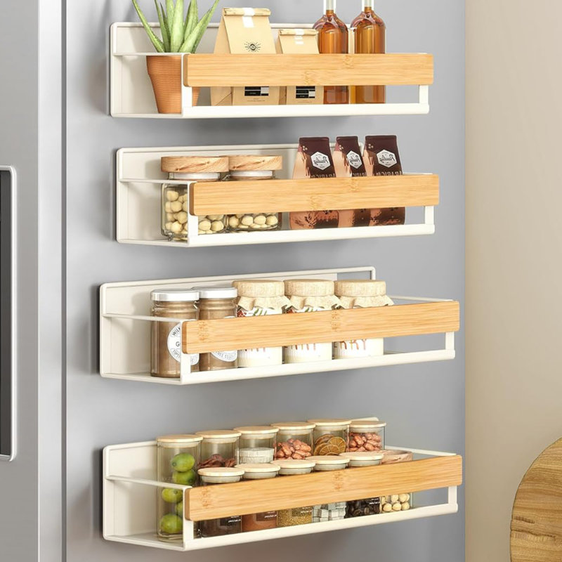 4 Pack Magnetic Spice Rack Organizer