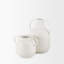 Petit vase Donzel blanc avec taches noires