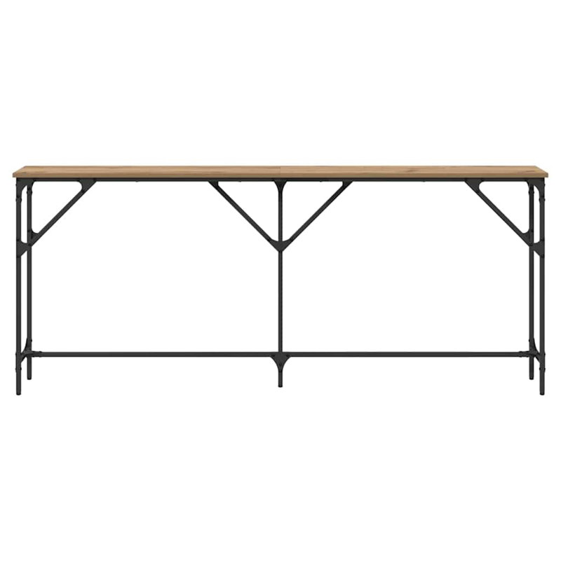 Console Table, Artisan Oak, 75cm H x 180cm W x 23cm D