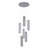 6 - Light Dimmable LED Geometric Chandelier