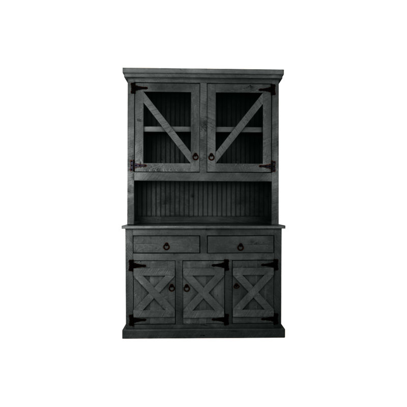 Soud Sideboard with Bar Hutch, Iron Ore
