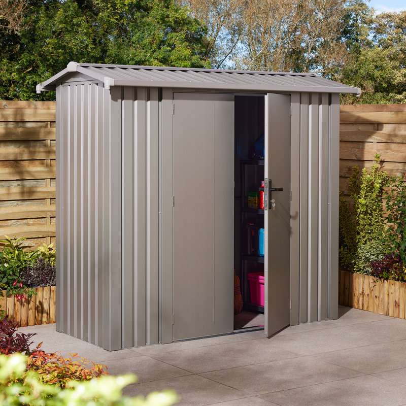 Rowlinson Brentvale Premium Apex Metal Shed 8x4