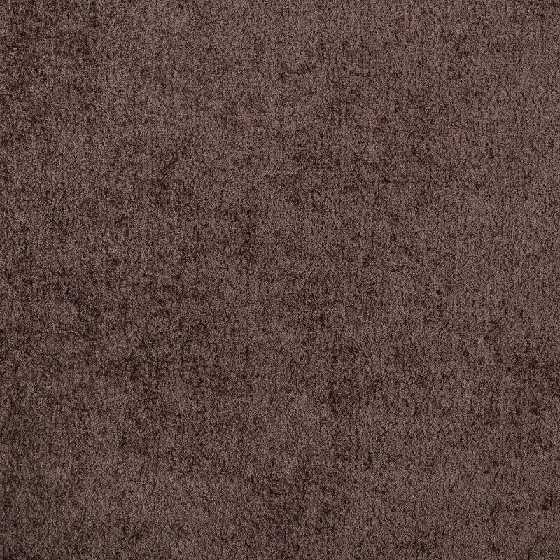 Fira Daliah Chenille Fabric Upholstered Bed, Brown Chenille Fabric, Full / Double