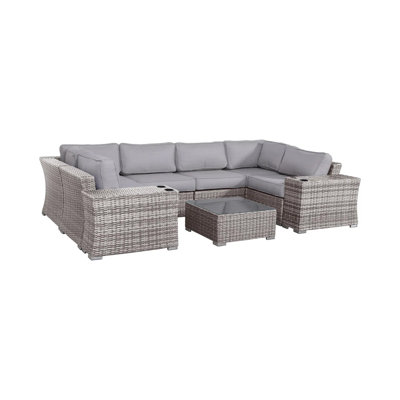 Fully Assembled 4-Person Wicker Patio Seating Set With Cushions