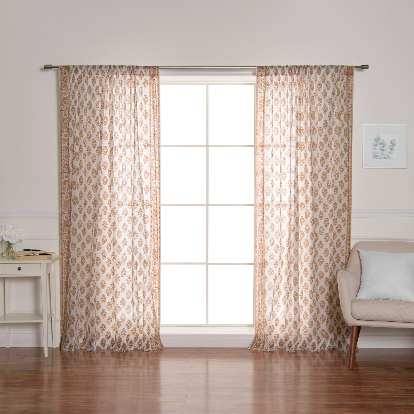 Trento Sheer Cotton Blend Curtain