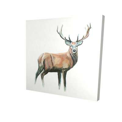 Deer Print On Canvas