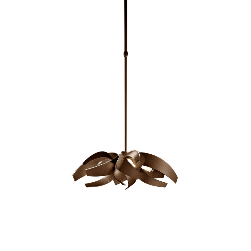 Corona 4 - Light Unique/Statement Geometric Chandelier, Bronze