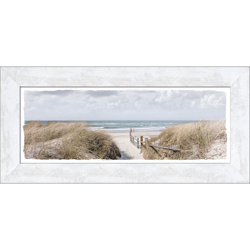Way To Beach - Single Picture Frame Print, 44cm x 94cm W