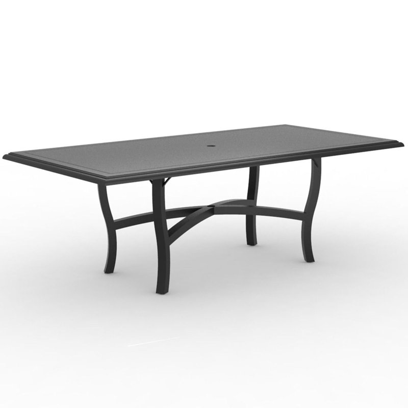 Grande table de parasol rectangulaire, Graphite