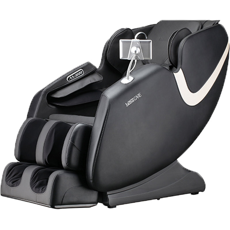 Nouveaux fauteuils de massage avec fauteuil inclinable Shiatsu à commande vocale, Noir, Mise en marche - écran tactile