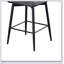 Ensemble de 2 tabourets de bar rotatifs à 360 ° avec coussins en cuir et supports en fer, confortables et élégants pour les cuisines et les restaurants