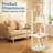 PETMAKER 6-Foot Cat Tower, Cat Condo 9 Sisal Rope Scratching Posts with Hanging Toys-126399145-126399146
