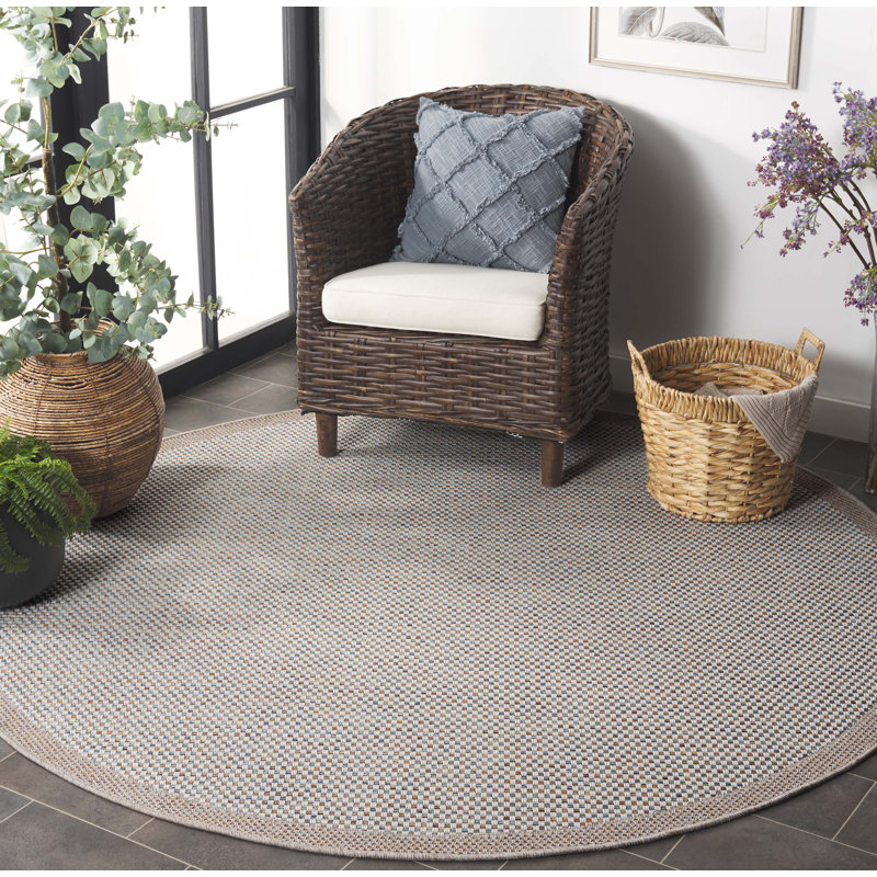 Tapis intérieur / extérieur en sisal Jimeno, Rond 6 pi 7 po