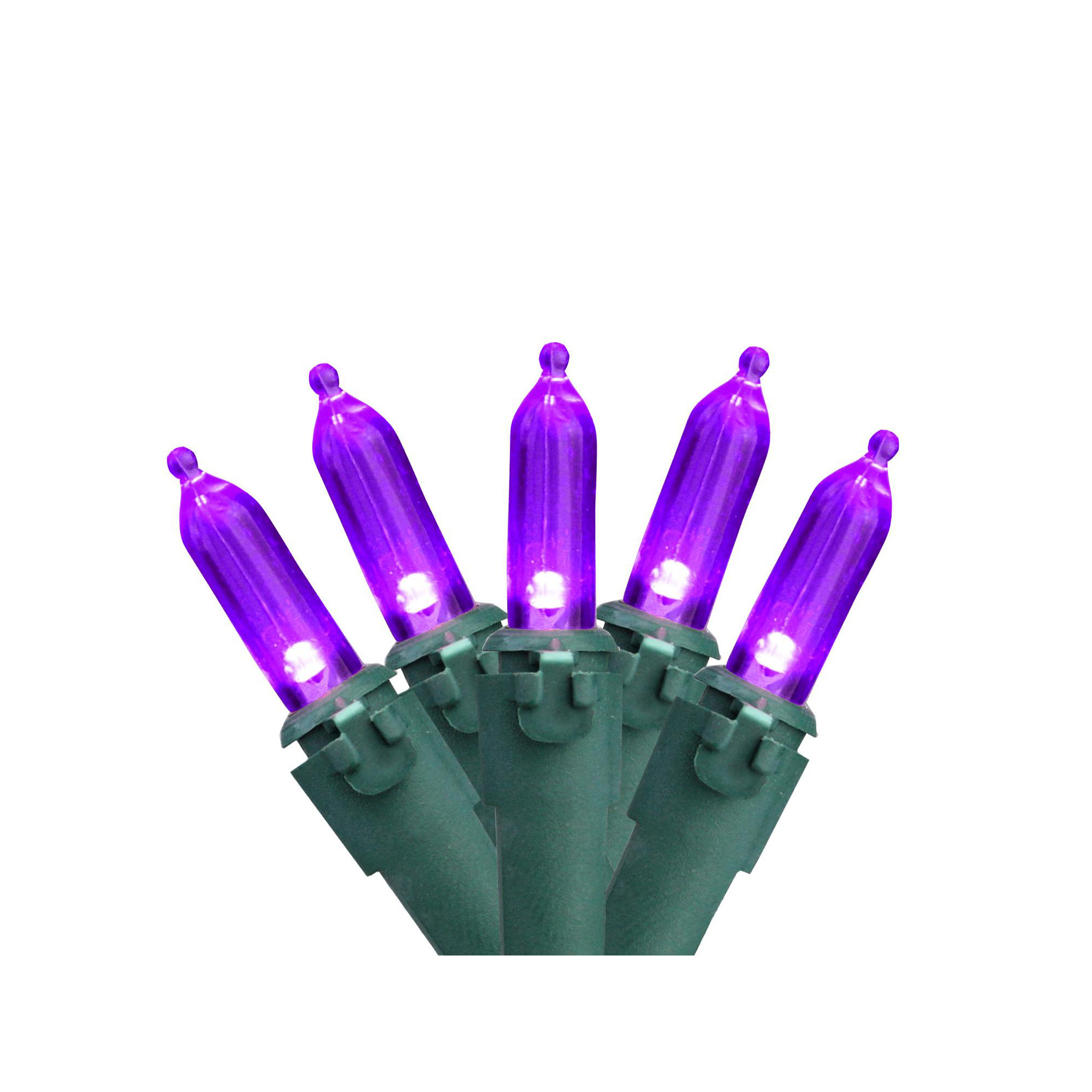 0.3'' String Lights, Purple/Green, 50