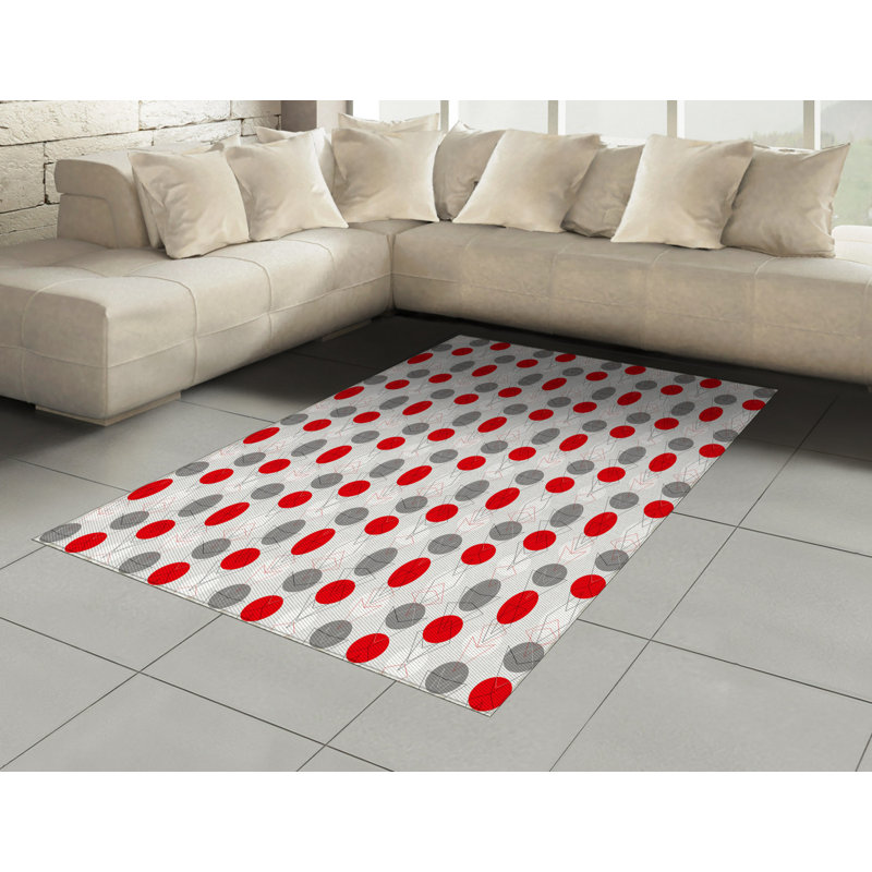 Hahira Polka Dots Area Rug, Rectangle 120 x 180cm