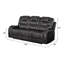 Canapé inclinable en similicuir 90 po Emina-1496644308