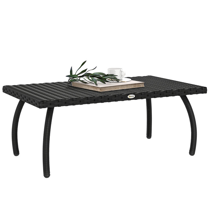 Rectangular Metal Folding Outdoor Coffee Table , 90cm cm W 50cm cm D