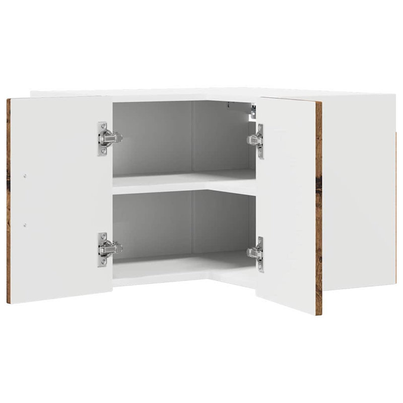 Vidaxl Kitchen Wall Cabinet Old Wood 57 X 57 X 40 Cm Engineered Wood, Old Wood