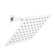 1-Spray Patterns With 2.5 GPM 8 In. Wall Mount Fixed Shower Head In White