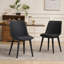 Ensemble de 4 chaises de salle à manger de cuisine moderne avec pieds en plastique-1329810179