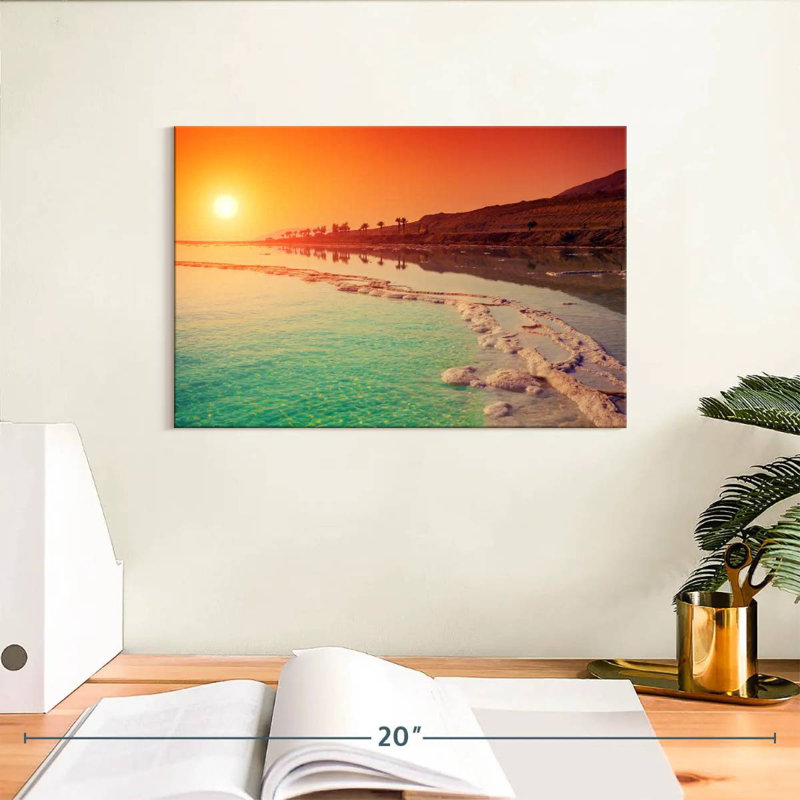Gillard Dead Sea Sunrise, 8" H x 12" W