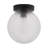 Prismatic 1-Light Flush Mount - Black-767213065