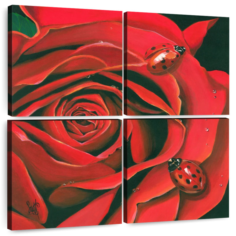Harnek fleur rouge et insectes