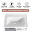 Ensemble de meuble-lavabo simple 24,14 po avec dessus en céramique Cili
