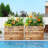Large Metal Outdoor Planters – Rectangular Planter Box for Indoor Plants and Garden Use, Outdoor Planter Box for Patio, Backyard and Front Porch-469479096-438762007