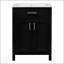 Meuble-lavabo moderne de 48 pouces avec lavabo en céramique, portes à fermeture en douceur, tiroir rabattable, tablettes de porte à double couche, solution de rangement élégante-48301825
