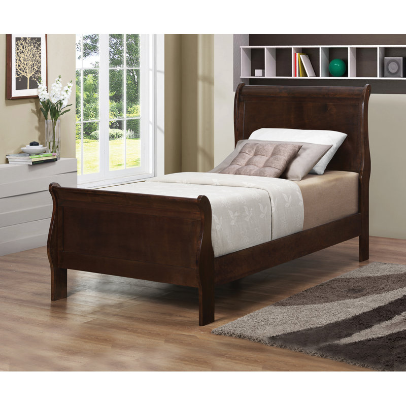 Wyat Bed, Cappuccino, Twin