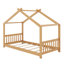 Lit plateforme House avec tête et pied de lit, toit-1933956322