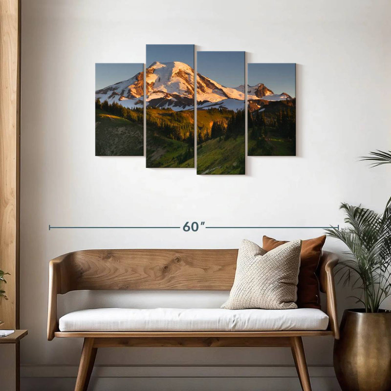 Alvord Sunrise Over Mt. Baker, H 27 po x l 43 po