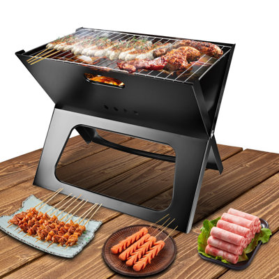 IMounTEK 17'' W Small BBQ Grill Portable Charcoal Grill  Foldable for Outdoor