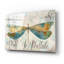 «Lovely Dragonfly» par Jean Plout, art mural en verre acrylique, 24 po x 16 po-1527711476