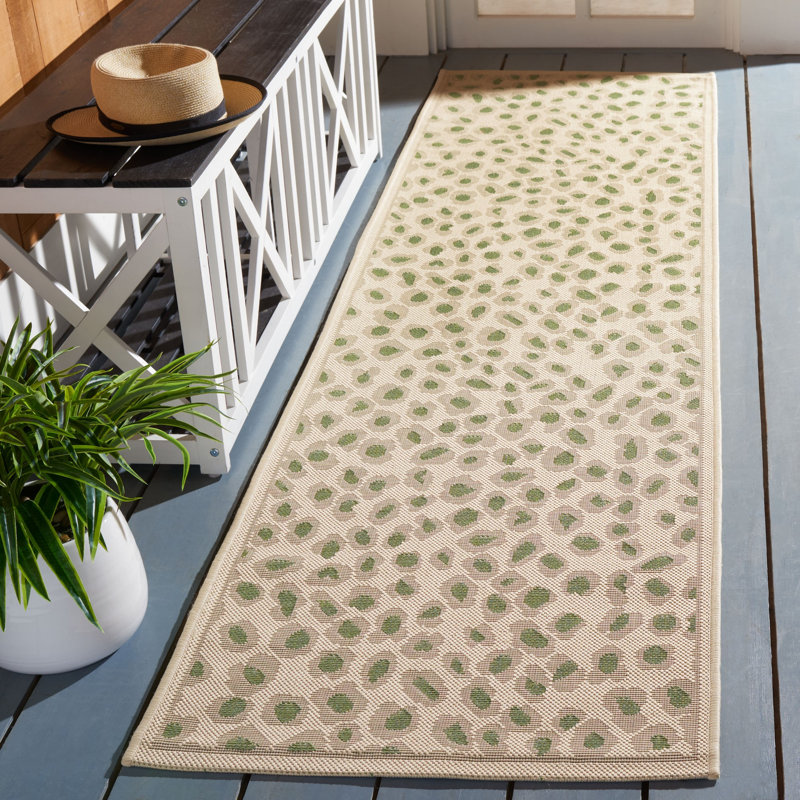 Tapis d'intérieur / extérieur Courtyard Performance, Tapis de couloir 2 pi 3 po x 8 pi