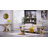 Devendra 50'' Luxury Gold Console Tables with Rich Gold X-Leg 