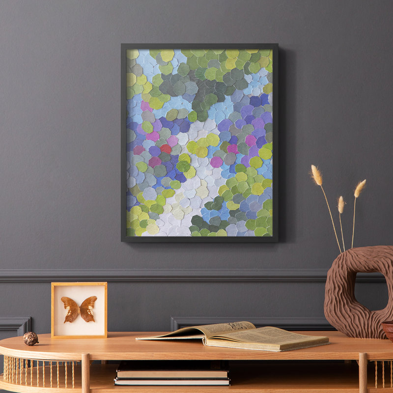 Une promenade dans les jardins de Selby, reproduction encadrée - bois massif, Noir, H 14 po x l 11 po