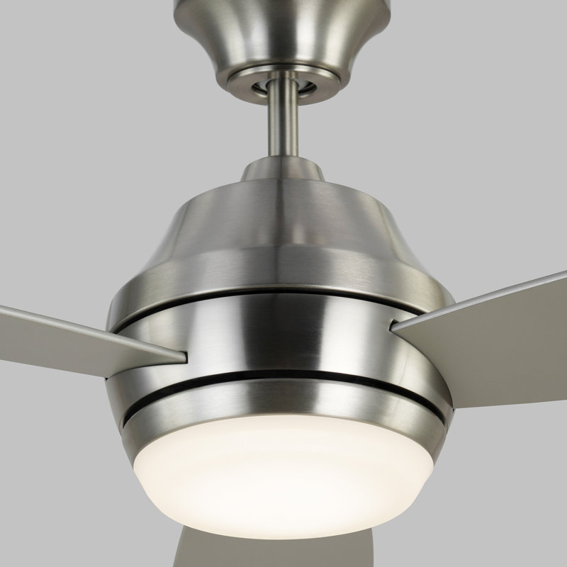 Ventilateur de plafond Rivers, Argent argent, Acier brossé
