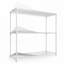 Étagère grillagée à 3 niveaux, 1050 lb de NSF, tablettes de rangement en métal à hauteur réglable pour garage, tablettes métalliques robustes-225936075
