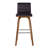 26” Faux Leather Wooden Swivel Bar Stool-938061272
