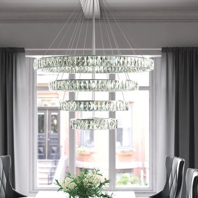 Lustre gradué à 4 lumières DEL Steveson