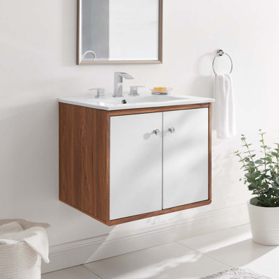 Meuble-lavabo mural 24 po